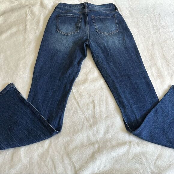 Fashion Nova Bootcut Darkwash High Rise Jeans Women's Size 7/28 - Picture 6 of 7